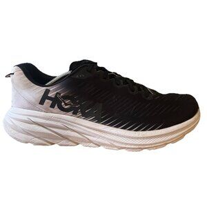 Hoka One One Rincon 3 Shoes Mens Size 13 Black White Lightweight Running 1119395